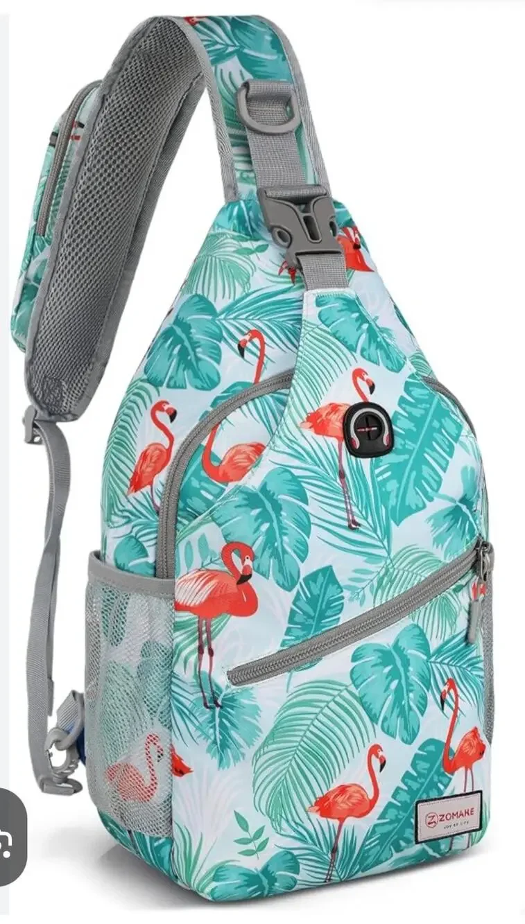 ZOMAKE Sling Bag, Small Crossbody Sling Backpack Shoulder Daypack for Travel
